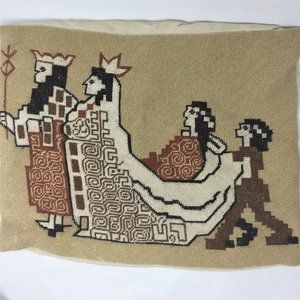 King and Queen Tapestry Pillow Cover Needlework